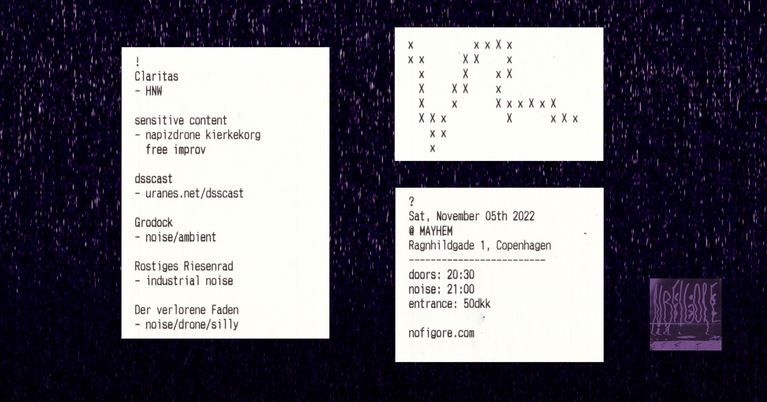 nofigore: Claritas // sensitive content // dsscast // Grodock // Rostiges Riesenrad // Der verlorene Faden