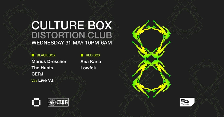 Distortion Club: Marius Drescher / The Hunts / CERJ / Ana Karla / Lowfek