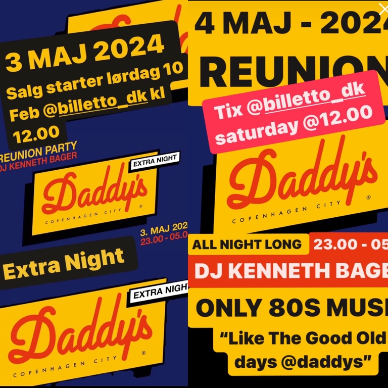 Daddy's 80s Reunion Party - DJ Kenneth Bager