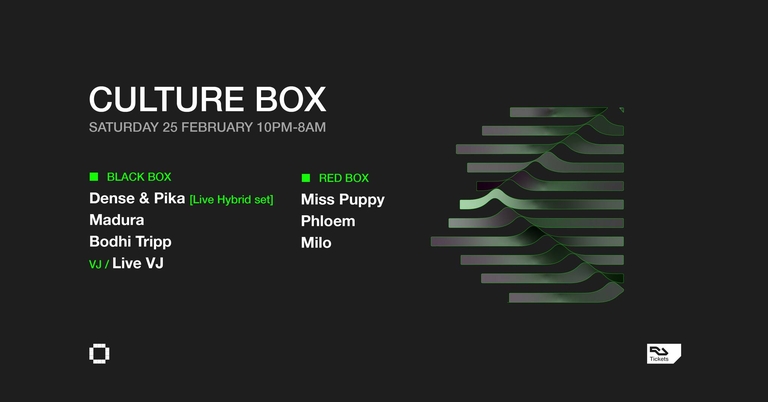 Dense & Pika (Live Hybrid set) / Madura / Bodhi Tripp / Miss Puppy / Phloem / Milo