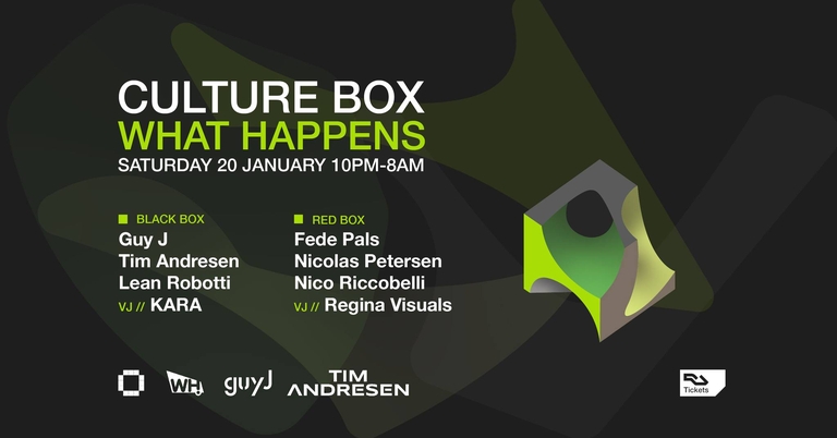 What Happens: Guy J / Tim Andresen / Lean Robotti / Fede Pals / Nicolas Petersen / Nico Riccobelli