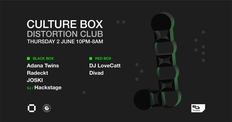 Distortion Club: Adana Twins / Radeckt / JOSKI / DJ LoveCatt / Divad