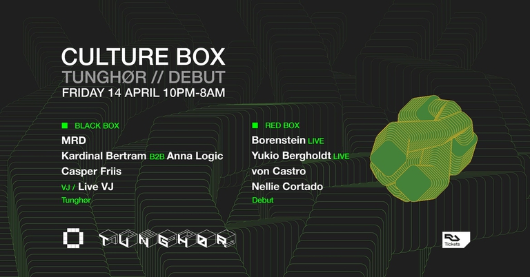 Tunghør: MRD / Kardinal Bertram / Anna Logic / Casper Friis / Borenstein LIVE / Yukio Bergholdt LIVE