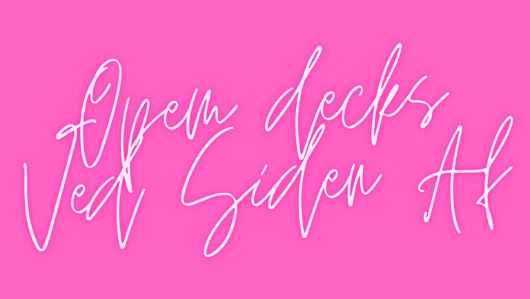 OPEN DECKS @ Ved Siden Af