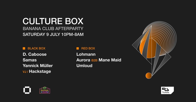 Banana Club Afterparty: D. Caboose / Samas / Yannick Müller / Lohmann / Aurora / Mane Maid / Umloud